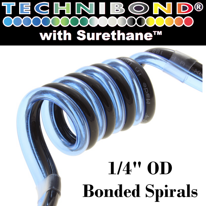 Liquid Loading Accessories, Hose, Pipe and Fittings, Pneumatic Tubing and Fittings, Technibond, Surethane, Bonded Spirals, Bonded, Spirals, ATP, Polyurethane Tubing, Tubing, Bore Bonded Tubing, Certified Surethane, Polyurethane