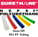 Pneumatic Tubing and Fittings, Hose, Pipe and Fittings, Air Hose, Polyurethane Surethane Pneumatic Tubing, Abrasion-Resistant, Tubing, Black, Clear, Clear Blue, Green, Light Blue, Navy Blue, Red, White, Yellow