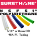 Pneumatic Tubing and Fittings, Hose, Pipe and Fittings, Air Hose, Polyurethane Surethane Pneumatic Tubing, Abrasion-Resistant, Tubing, Black, Clear, Clear Blue, Green, Light Blue, Navy Blue, Red, White, Yellow