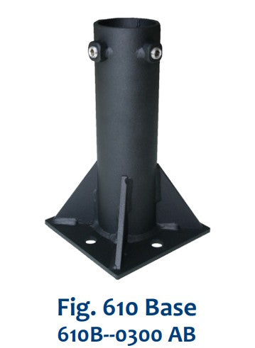 Morrison Brothers Co, 610, Standard Base, 610, Hinged Base, 610 Base, Reduces installation time, Inspection and service are easier and safer from grade level, 