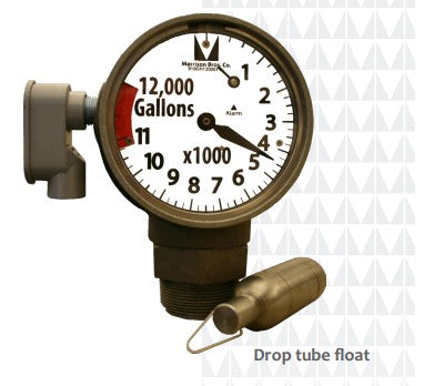 Gallon Gauges, 818C, 918C, Liquid Level Reading, Aboveground Storage Tank, Gallons, Liters, Gauge Face Custom, Easy To Install, Vapor Tight, Rotates 360 Degrees, (Red) Visual Indicator, Aluminum, Stainless Steel, Standard Float, Drop Tube Float, 