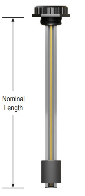 mechanical fuel tank level gauge, oil and water tank level indicator, generator tank liquid level gauge, IP67 fuel tank gauge for harsh environments, brass shaft mechanical gauge for fuel tanks, 
marine application fuel level gauge, easy-to-read dial tank gauge, NPT connection mechanical level gauge. Morrison Brothers Co. FIG 118