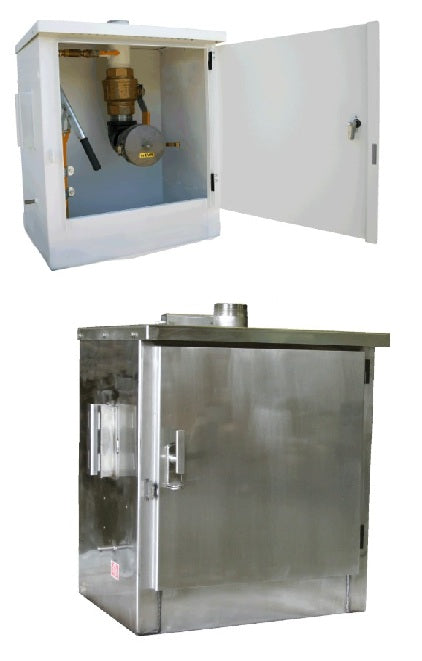 Morrison Brothers Co, 715, 715S, AST Remote Fill Box, he 715 Series remote fill box is a 10-gallon capacity cabinet that provides containment of small spills during tank filling operations.