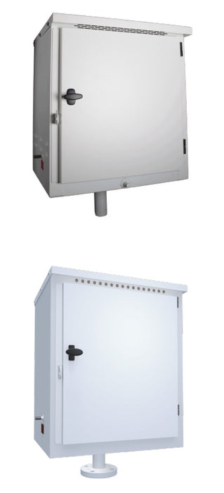 Morrison Brothers Co, 715, Remote Fill Box, Bottom Connection. 715 Series remote fill box, 10‑gallon capacity steel cabinet, powder‑coated white, 14‑gauge construction, sloped bottom with front drain, pad‑lockable door, grounding stud, vapor recovery brackets, 2‑ or 3‑inch NPT bottom connection, UL‑2583 and Florida DEP EQ‑787 approved