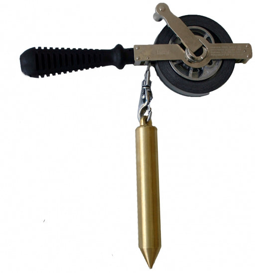 Oil Gauging Tape, Hand-Held Gauging Tapes, Manually Measure Liquid Levels In Storage Tanks, Morrison Brothers Co. Fig 464, Heavy Duty Frame, Grounding Straps, Reads Left to Right, 1/8" Increments. Plumb Bob, Stainless Steel, Tape, Plated Steel or Stainless Steel,