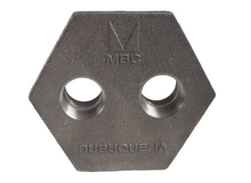 Morrison Brothers Co, 184Q, Quad Tapped Bushings, Female openings are threaded from the top and threaded from the bottom. 