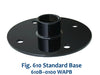 Morrison Brothers Co, 610, Standard Base, 610, Hinged Base, 610 Base, Reduces installation time, Inspection and service are easier and safer from grade level, 