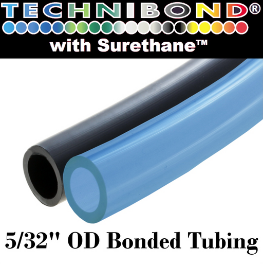 Bonded Polyurethane Tubing, Bonded Tubing & Spiral, Straight Bonded Pneumatic Tubing - Technibond, Surethane, OD Bonded Tubing, NSF 51, Certified Surethane, 98A polyurethane tubing, multiple-bore bonded tubing, Polyurethane