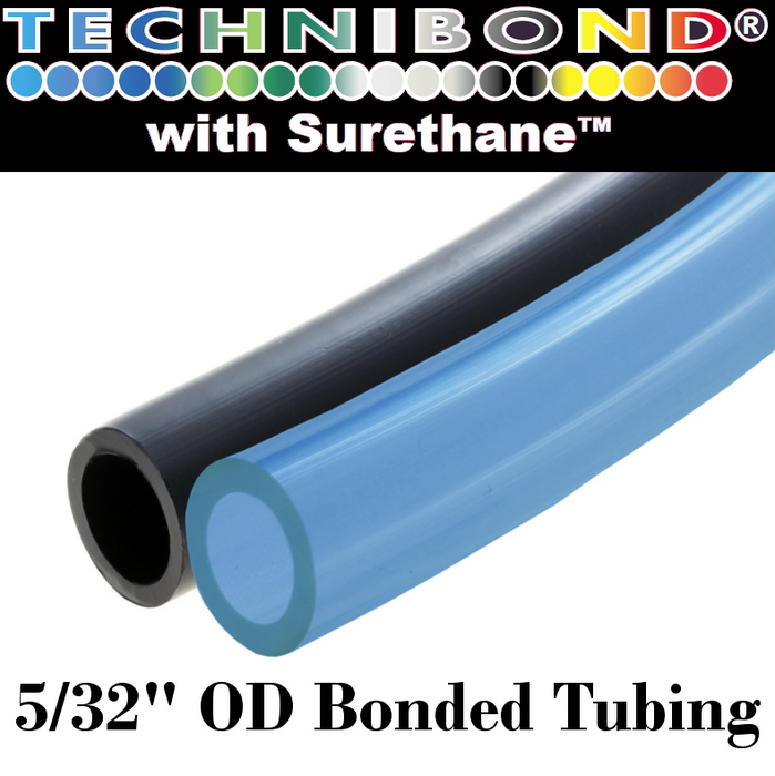 Bonded Polyurethane Tubing, Bonded Tubing & Spiral, Straight Bonded Pneumatic Tubing - Technibond, Surethane, OD Bonded Tubing, NSF 51, Certified Surethane, 98A polyurethane tubing, multiple-bore bonded tubing, Polyurethane