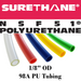 Pneumatic Tubing and Fittings, Hose, Pipe and Fittings, Air Hose, Polyurethane Surethane Pneumatic Tubing, Abrasion-Resistant, Tubing, Clear