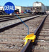 898020-201-03R Portable Derails, Yellow, Right Hand Throw, Red Derail Flag Included