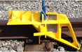 898020-201-03R Portable Derails, Yellow, Right Hand Throw, Red Derail Flag Included