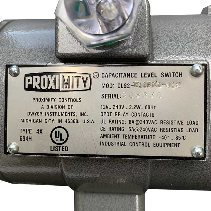 Dwyer Proximity Series CLS2 Capacitive Level Switch