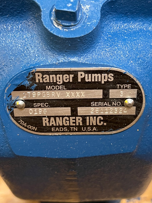 Ranger Pumps 179PGBRV Helical Gear Pump w/ Gear Reducer, Lube Oil