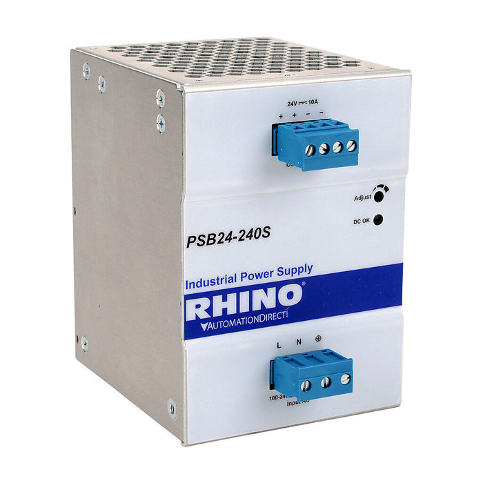 Rhino PSB24-240S 10A Power Supply, 24-28 VDC Output